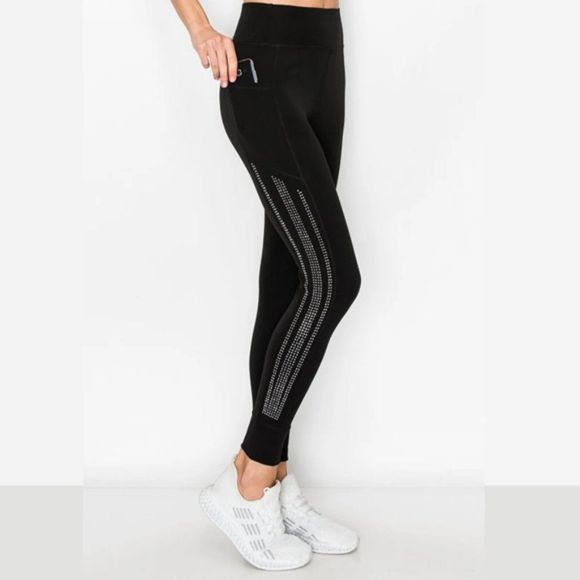 Embellished Pocket Legging - Bling - Bling Leggings - Pocket Legging - Picture 2 of 3